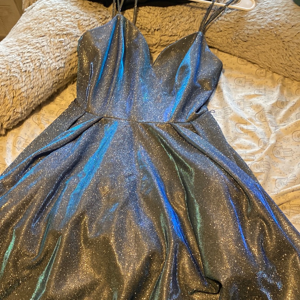 Sparkly blue dress